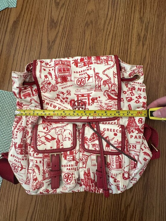 Tory Burch Printed Flap Backpack